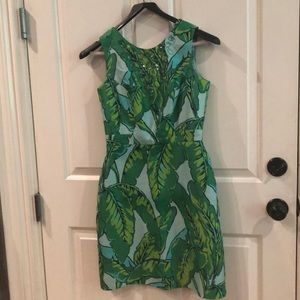 Vineyard Vines Palm Print Cocktail Dress